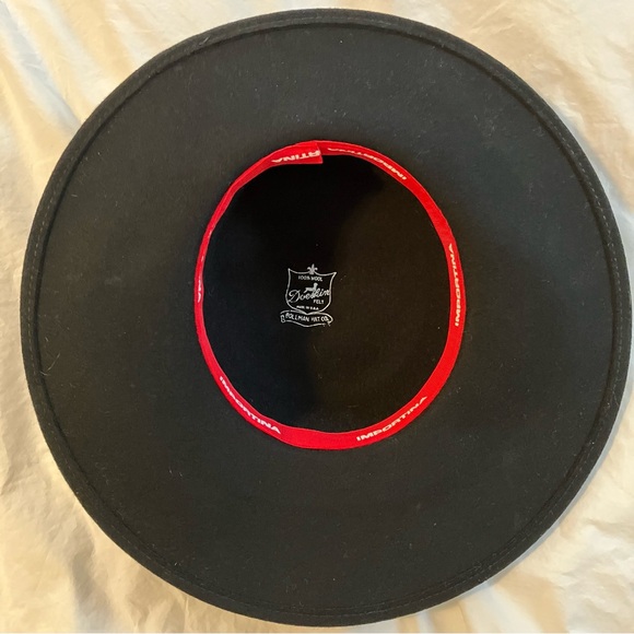 VTG Wool Doeskin Felt Hat Bollman Hat Co USA Black Plaid Ribbon Bow Classic - Picture 5 of 5